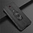 Funda Bumper Silicona y Plastico Mate Carcasa con Magnetico Anillo de dedo Soporte R07 para Xiaomi Redmi K20 Negro