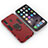 Funda Bumper Silicona y Plastico Mate Carcasa con Magnetico Anillo de dedo Soporte S01 para Samsung Galaxy M30 Rojo