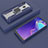 Funda Bumper Silicona y Plastico Mate Carcasa con Magnetico Anillo de dedo Soporte S04 para Samsung Galaxy M20 Azul