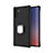 Funda Bumper Silicona y Plastico Mate Carcasa con Magnetico Anillo de dedo Soporte T01 para Samsung Galaxy Note 10 5G Negro