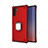 Funda Bumper Silicona y Plastico Mate Carcasa con Magnetico Anillo de dedo Soporte T01 para Samsung Galaxy Note 10 5G Rojo