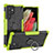 Funda Bumper Silicona y Plastico Mate Carcasa con Magnetico Anillo de dedo Soporte T08 para Samsung Galaxy S21 Ultra 5G Verde