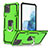 Funda Bumper Silicona y Plastico Mate Carcasa con Magnetico Anillo de dedo Soporte YF1 para Samsung Galaxy Note 10 Lite Menta Verde