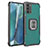 Funda Bumper Silicona y Plastico Mate Carcasa con Magnetico Anillo de dedo Soporte ZJ2 para Samsung Galaxy Note 20 5G Oro
