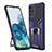 Funda Bumper Silicona y Plastico Mate Carcasa con Magnetico Anillo de dedo Soporte ZL1 para Samsung Galaxy S20 Plus 5G Azul