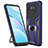 Funda Bumper Silicona y Plastico Mate Carcasa con Magnetico Anillo de dedo Soporte ZL1 para Xiaomi Mi 10T Lite 5G Azul