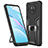Funda Bumper Silicona y Plastico Mate Carcasa con Magnetico Anillo de dedo Soporte ZL1 para Xiaomi Mi 10T Lite 5G Negro