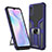 Funda Bumper Silicona y Plastico Mate Carcasa con Magnetico Anillo de dedo Soporte ZL1 para Xiaomi Redmi 9AT Azul