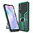 Funda Bumper Silicona y Plastico Mate Carcasa con Magnetico Anillo de dedo Soporte ZL1 para Xiaomi Redmi 9AT Verde