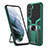 Funda Bumper Silicona y Plastico Mate Carcasa con Magnetico Soporte A05 para Samsung Galaxy S21 Plus 5G Verde
