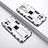 Funda Bumper Silicona y Plastico Mate Carcasa con Magnetico Soporte H01 para Xiaomi Mi 11 5G Blanco