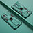 Funda Bumper Silicona y Plastico Mate Carcasa con Magnetico Soporte H01 para Xiaomi Mi 11 5G Verde