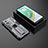 Funda Bumper Silicona y Plastico Mate Carcasa con Magnetico Soporte KC2 para Xiaomi Mi 10T 5G Gris