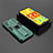 Funda Bumper Silicona y Plastico Mate Carcasa con Magnetico Soporte KC2 para Xiaomi Poco M3 Verde