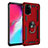 Funda Bumper Silicona y Plastico Mate Carcasa con Magnetico Soporte para Samsung Galaxy S20 Plus 5G Rojo