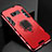 Funda Bumper Silicona y Plastico Mate Carcasa con Magnetico Soporte para Samsung Galaxy S8 Plus Rojo