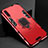 Funda Bumper Silicona y Plastico Mate Carcasa con Magnetico Soporte para Xiaomi CC9e Rojo