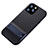 Funda Bumper Silicona y Plastico Mate Carcasa con Soporte A01 para Apple iPhone 11 Pro Max Azul