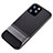 Funda Bumper Silicona y Plastico Mate Carcasa con Soporte A01 para Apple iPhone 11 Pro Max Gris