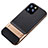 Funda Bumper Silicona y Plastico Mate Carcasa con Soporte A01 para Apple iPhone 11 Pro Max Oro
