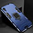 Funda Bumper Silicona y Plastico Mate Carcasa con Soporte A01 para Apple iPhone XR Azul