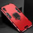 Funda Bumper Silicona y Plastico Mate Carcasa con Soporte A01 para Apple iPhone XR Rojo