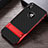 Funda Bumper Silicona y Plastico Mate Carcasa con Soporte A01 para Apple iPhone Xs Rojo