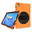 Funda Bumper Silicona y Plastico Mate Carcasa con Soporte A01 para Huawei MatePad 10.8 Naranja