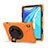 Funda Bumper Silicona y Plastico Mate Carcasa con Soporte A01 para Huawei MediaPad M6 10.8 Naranja