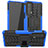 Funda Bumper Silicona y Plastico Mate Carcasa con Soporte A01 para Motorola Moto Edge Lite 5G Azul