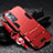 Funda Bumper Silicona y Plastico Mate Carcasa con Soporte A01 para Xiaomi Mi 12S Pro 5G Rojo