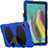 Funda Bumper Silicona y Plastico Mate Carcasa con Soporte A02 para Samsung Galaxy Tab S5e 4G 10.5 SM-T725 Azul