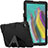 Funda Bumper Silicona y Plastico Mate Carcasa con Soporte A02 para Samsung Galaxy Tab S5e 4G 10.5 SM-T725 Negro