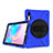 Funda Bumper Silicona y Plastico Mate Carcasa con Soporte A04 para Samsung Galaxy Tab S6 10.5 SM-T860 Azul