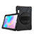 Funda Bumper Silicona y Plastico Mate Carcasa con Soporte A04 para Samsung Galaxy Tab S6 10.5 SM-T860 Negro