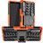 Funda Bumper Silicona y Plastico Mate Carcasa con Soporte JX1 para Sony Xperia 10 III Lite Naranja