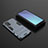 Funda Bumper Silicona y Plastico Mate Carcasa con Soporte KC1 para Samsung Galaxy Note 20 5G Azul