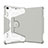 Funda Bumper Silicona y Plastico Mate Carcasa con Soporte L05 para Apple iPad Mini 4 Gris