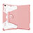 Funda Bumper Silicona y Plastico Mate Carcasa con Soporte L05 para Apple iPad Mini 4 Rosa
