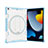 Funda Bumper Silicona y Plastico Mate Carcasa con Soporte L09 para Apple iPad 10.2 (2020) Azul