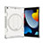 Funda Bumper Silicona y Plastico Mate Carcasa con Soporte L09 para Apple iPad 10.2 (2020) Gris