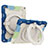 Funda Bumper Silicona y Plastico Mate Carcasa con Soporte L10 para Apple iPad 10.2 (2021) Azul Cielo