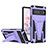Funda Bumper Silicona y Plastico Mate Carcasa con Soporte MQ1 para Google Pixel 7 5G Morado