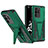 Funda Bumper Silicona y Plastico Mate Carcasa con Soporte MQ1 para Samsung Galaxy S20 Ultra 5G Verde