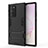 Funda Bumper Silicona y Plastico Mate Carcasa con Soporte N02 para Samsung Galaxy Note 20 Ultra 5G Negro