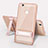 Funda Bumper Silicona y Plastico Mate Carcasa con Soporte para Huawei Honor Note 8 Oro Rosa
