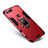 Funda Bumper Silicona y Plastico Mate Carcasa con Soporte para Huawei Honor View 20 Rojo