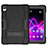 Funda Bumper Silicona y Plastico Mate Carcasa con Soporte para Huawei MediaPad M6 10.8 Negro