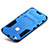 Funda Bumper Silicona y Plastico Mate Carcasa con Soporte para Huawei P10 Lite Azul