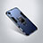 Funda Bumper Silicona y Plastico Mate Carcasa con Soporte para Huawei Y6s Azul